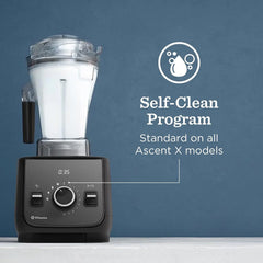 Vitamix Ascent X2 Blender with Three Blending Programs, Self-Cleaning Program, Professional-Grade Blender for Smoothies, Soups and More, Stainless-Steel Blades, 48 Oz Container, Nano Gray