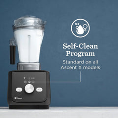 Vitamix Ascent X5 Blender with 10 Blending Programs, Self-Cleaning Program, Professional-Grade Blender for Smoothies, Soups and More, Stainless-Steel Blades, 48 Oz Container, Graphite Metal Finish