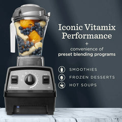 Vitamix Propel Series 510 Blender with Three Blending Programs, Professional-Grade Blender for Smoothies and More, Stainless-Steel Blades, Self-Cleaning Kitchen Appliance, 48 Oz Container, Slate